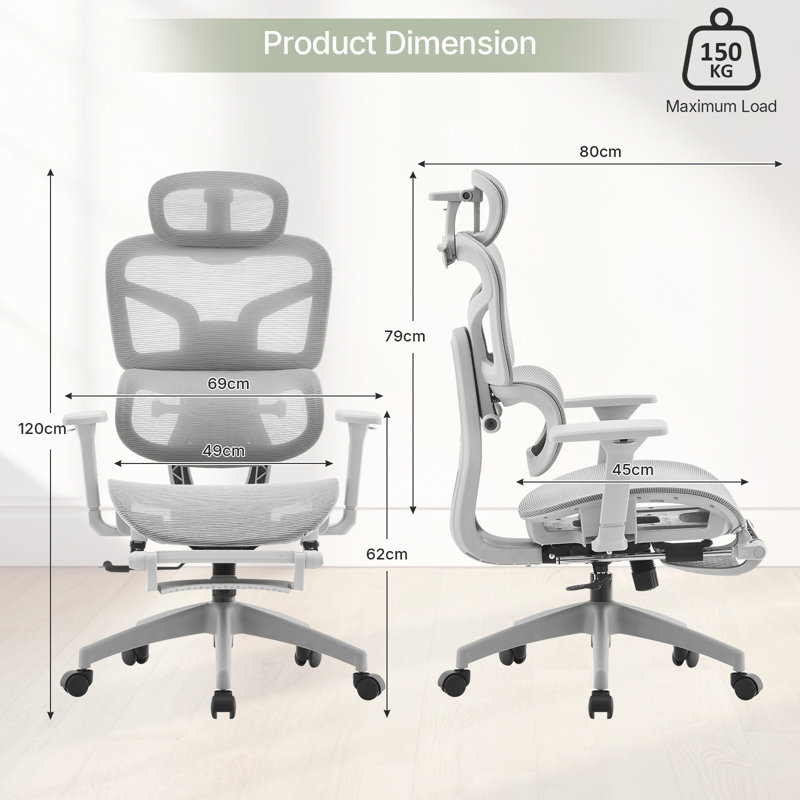 Mesh Office Chair, Grey