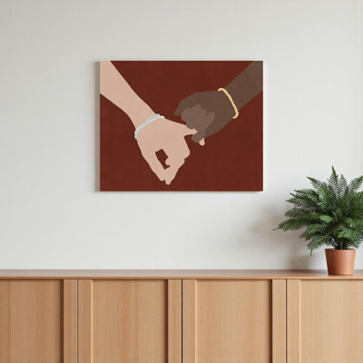 Art mural 16 "x 20" Pinky Swear