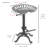 Enos Iron Adjustable Height Counter Stool with Iron Frame-833835177