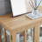 LED Curio Display Cabinet,Antique Display Cabinet With Adjustable Shelves,Retro Design Quality Showcase-550619351