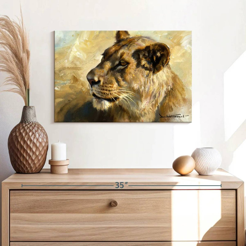 Lioness Study, 16" H x 24" W