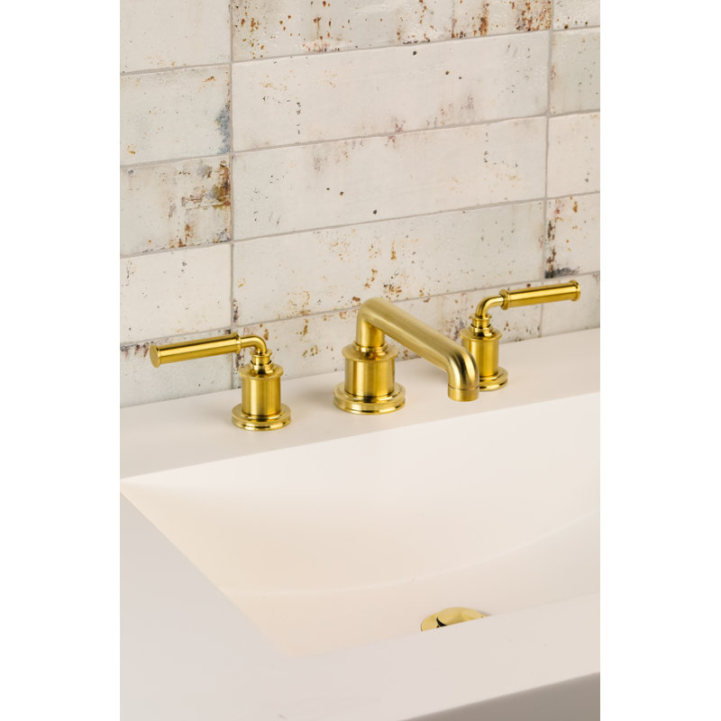 Taft Widespread Bathroom Faucet with Drain Assembly, Satin Brass (PVD)