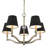 Denniston 5 - Light Steel Dimmable Chandelier