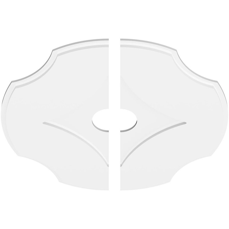 Médaillon de plafond contemporain 14 po x P 4 po x P 4 3/4 po x P 1 po Rubik, H 32 po x l 32 po x P 1 po