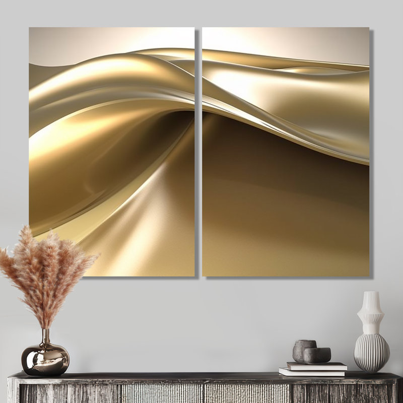 Art mural sur toile Minimal Glam, H 36 po x l 48 po, Toile tendue, Ne s’applique pas