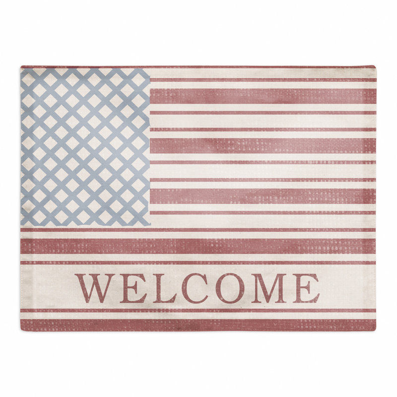 Polyester Striped Rectangle Placemat