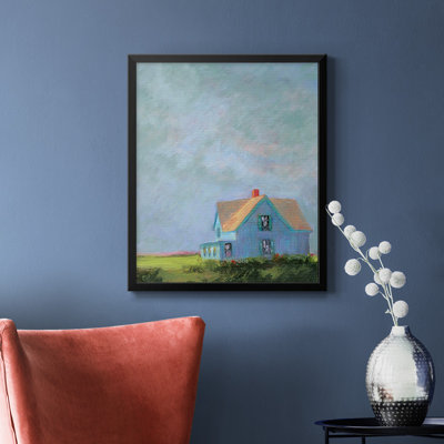 Toile encadrée de qualité supérieure Blue Cape - prête à être accrochée