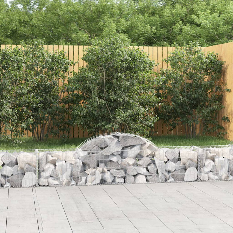 Avaiah Silver Metal Fence Panels Included, 60cm H x 200cm W x 30cm D