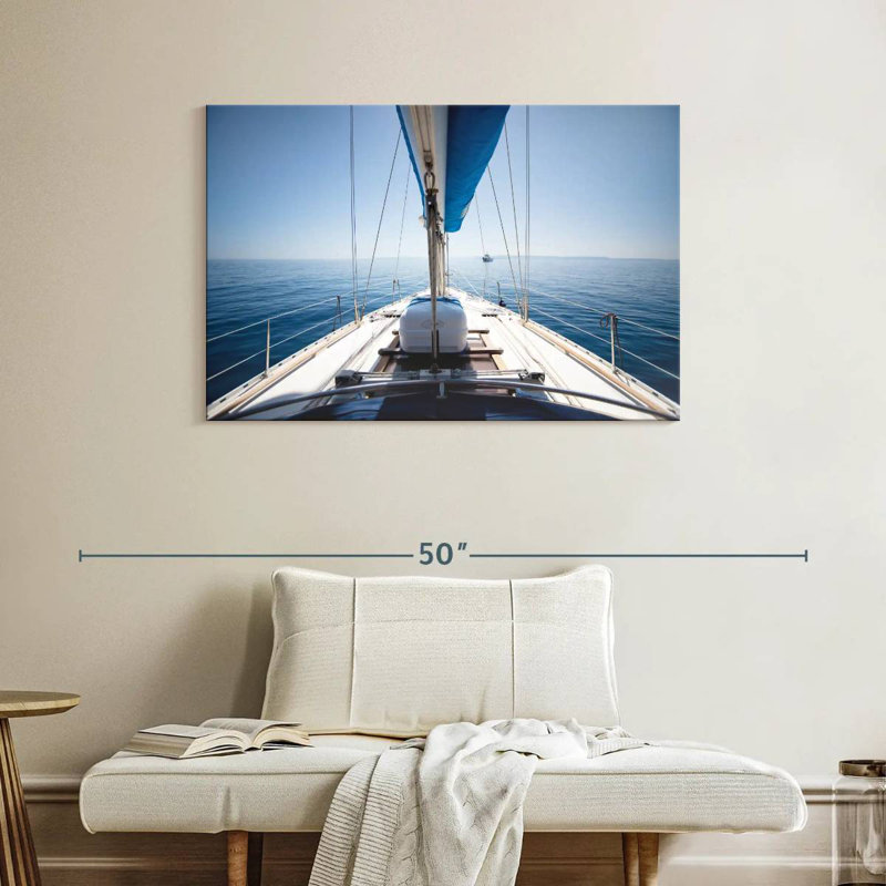 Mehar View Aboard A Yacht, 26" H x 39" W