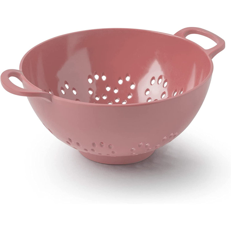 Premium Melamine Colander, Small 15cm, Rose Pink