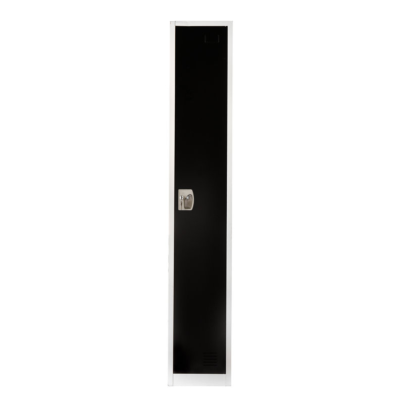 AdirOffice Black Steel 72" Freestanding Single-Tier Locker