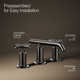 Purist® Widespread Bathroom Sink Faucet with Low Cross Handles and Low Spout