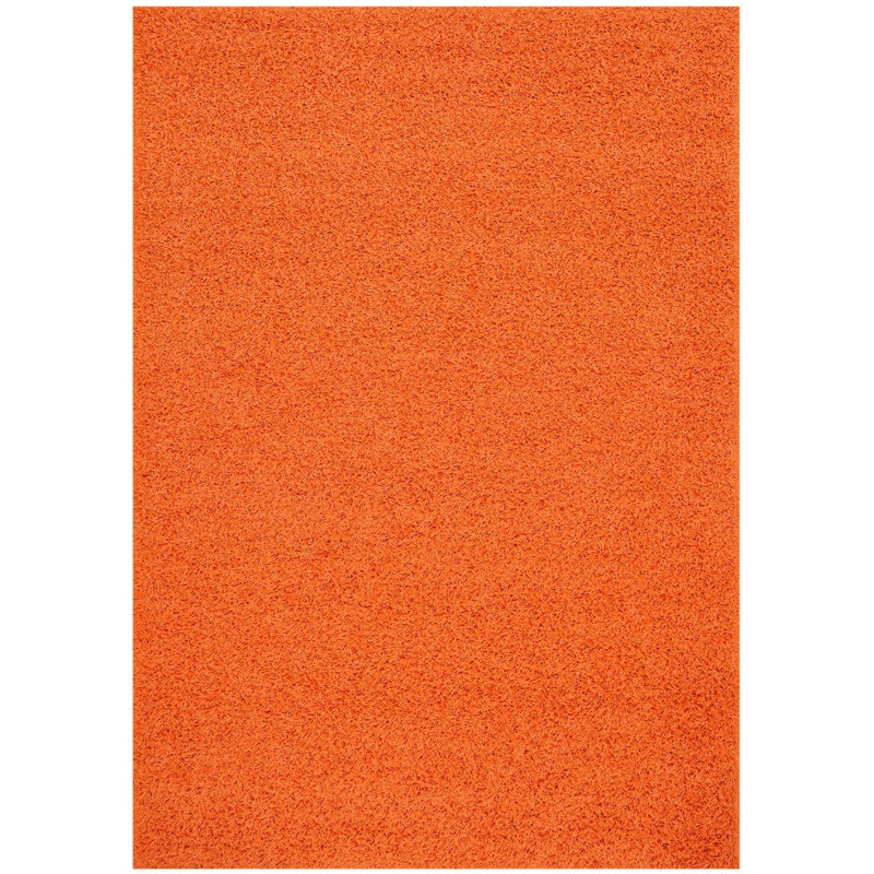 Tapis orange Renesha, Rectangle 6 pi 7 po x 9 pi 6 po