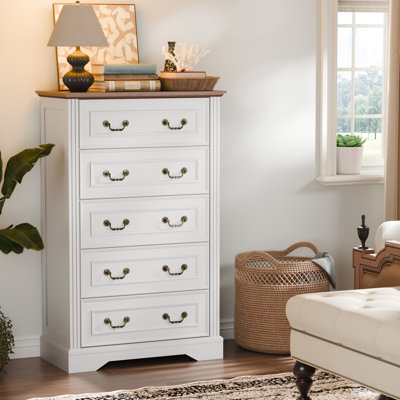Guilarte 5-Drawer Manufactured Wood Dresser