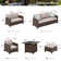 Argyri 9 - Person Patio Conversation Sets with Cushions