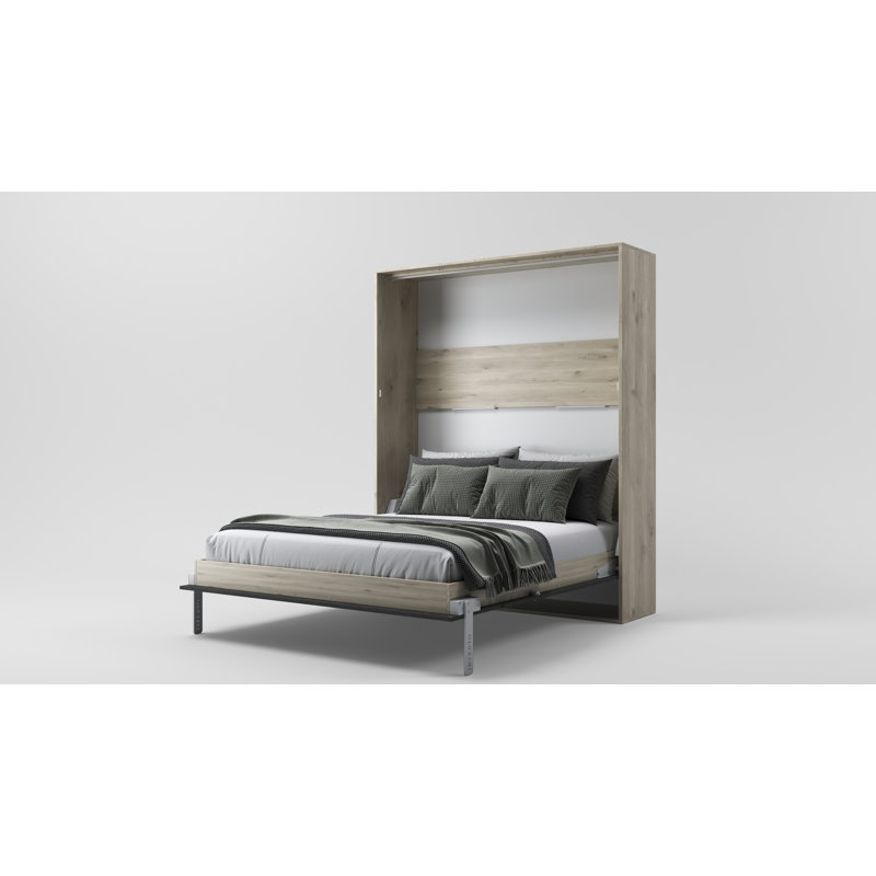 Rechell Murphy Bed, European Kingsize (160 x 200cm), Kharkiv Oak/Sophisticated Grey Rock