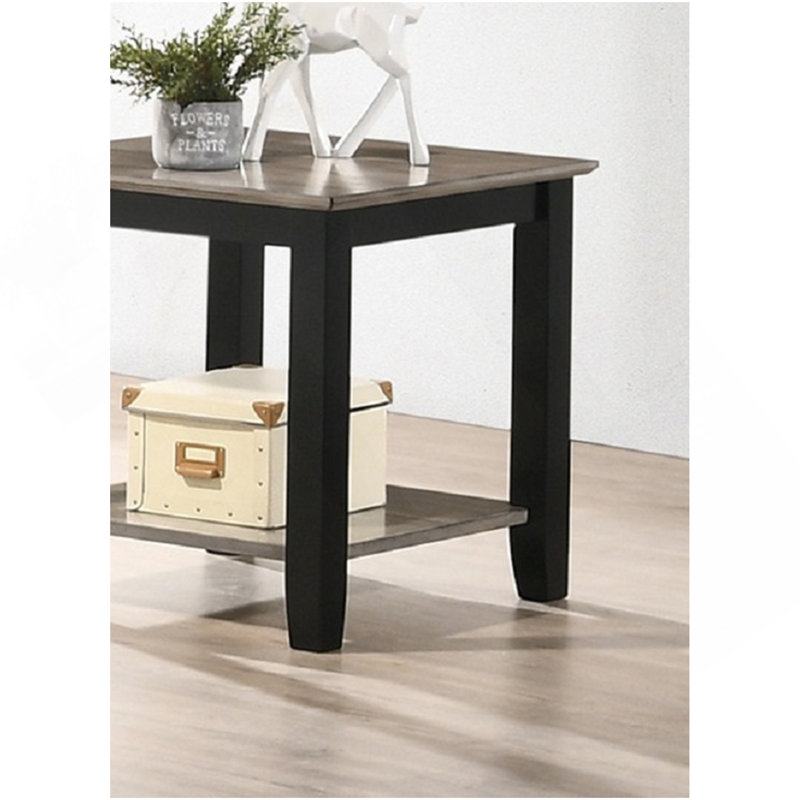 End Table With Open Shelf In