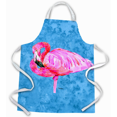 Tablier flamant rose