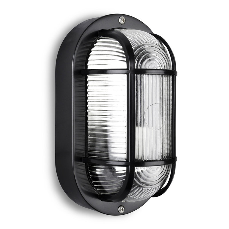 Millton 1 - Bulb Outdoor Bulkhead Light, Black