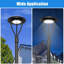 80W/60W/48W 11200LM 3000K 4000K 5000K Tunable LED Post Top Light with Built-in Photocell