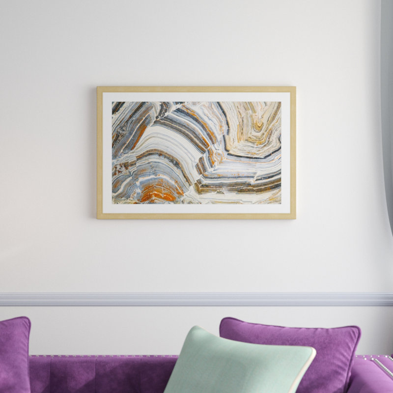 « conception visuelle de la création »-impression, 16 po x 24 po, Cadre en bois naturel