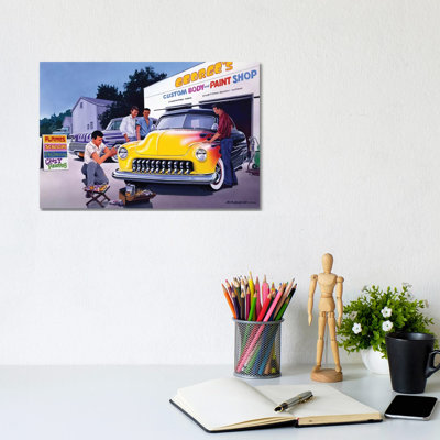 Paint Shop by Bruce Kaiser - Wrapped Canvas Print