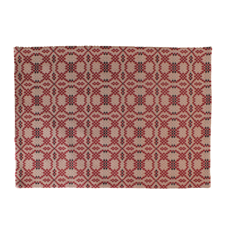 Boser Jacquard Rectangle Placemat, Red;Black;Oat