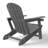 Outdoor Poly Adirondack Chair With Ottoman-118433007