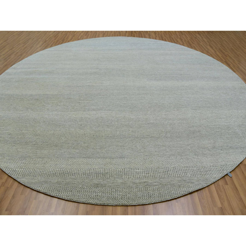 Tapis unique en laine rond nouvel âge 13 pi x 13 pi Zyira