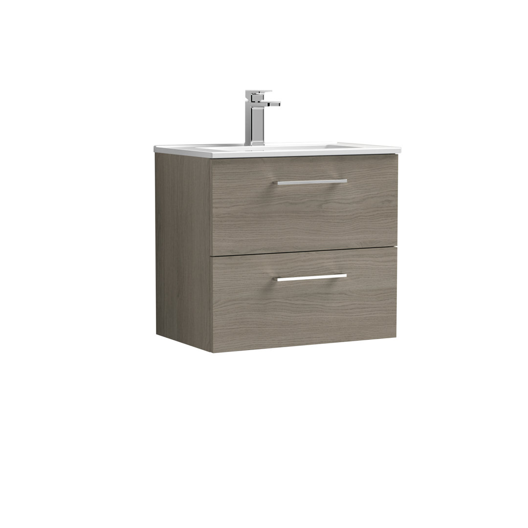Arno 605mm Single Bathroom Vanity with Integrated Vitreous China Basin
