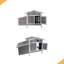 Outdoor Free-Range Wooden Chicken Coop with Asphalt Roof, Pull-Out Tray, Nesting Box with Easy Access, Front & Side Doors