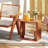 1 PCS 3 Cube Storage Organizers Stackable Bookcase Shelves for Small Spaces Teak