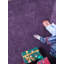 Tapis Manns en laine tissée à la main, écologique - 3 m x 4 m, rectangulaire | Couleur violette | Motif uni | Tapis de salon, chambre-24442636-130704272