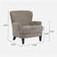 Fauteuil club rembourré Gerald Boucle