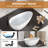 KAKUSIGA 59 Inch Solid Surface Stone Resin Freestanding Soaking Bathtub
