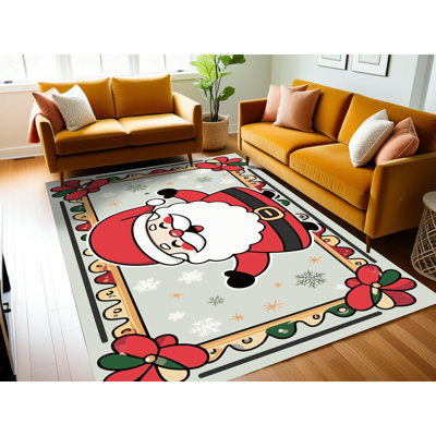 Tapis de vacances d'hiver de Noël lavable The Holiday Aisle®