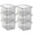 Life Story Clear Stackable Closet & Storage Box 34 Quart Containers-50260938