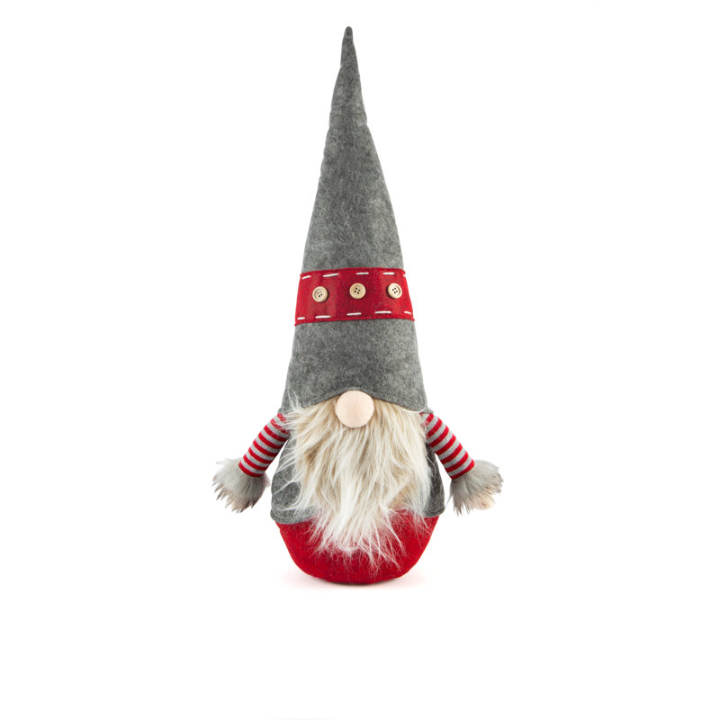 Excelsa decorative sitting gnome with beard Gnomo polyester multicolor