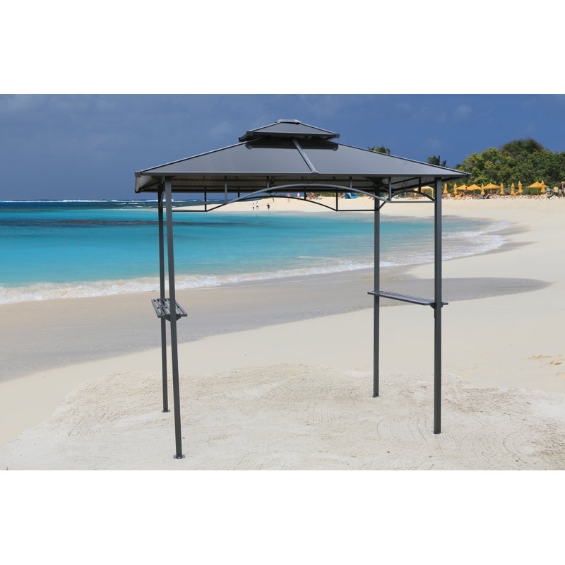 Graves 2.4m x 1.5m Metal Grill Gazebo