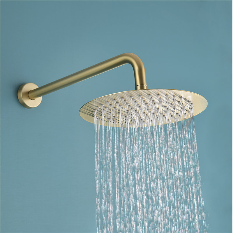 Pomme de douche double standard / double, Or