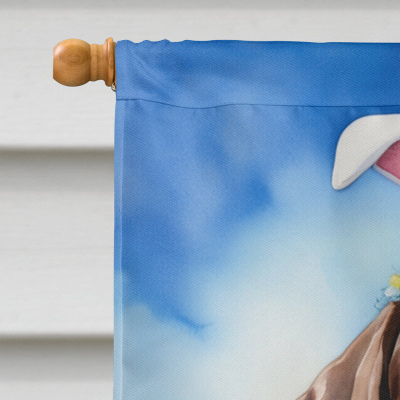 Easter Egg Hunt Double Sided 40'' H x 28'' W Polyester Easter House Flag