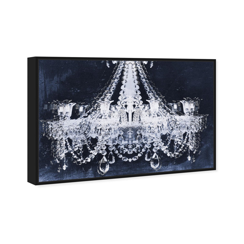 «Dramatic Entrance Indigo», impression sur toile, H 20 po x l 30 po, Cadre noir