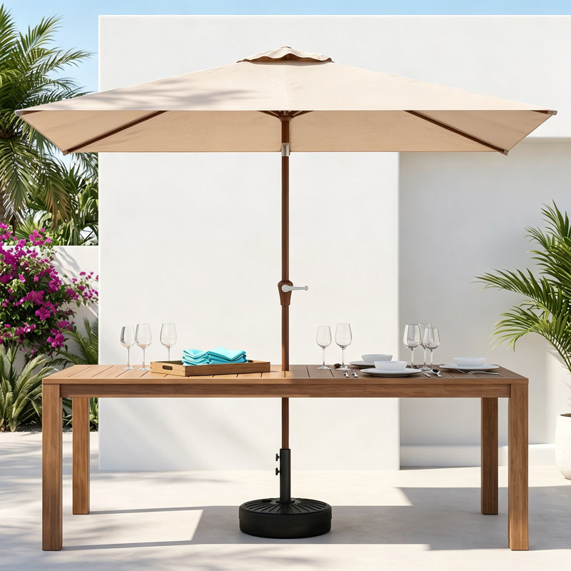 Parasol de patio 10 x 6,5 pi, Beige