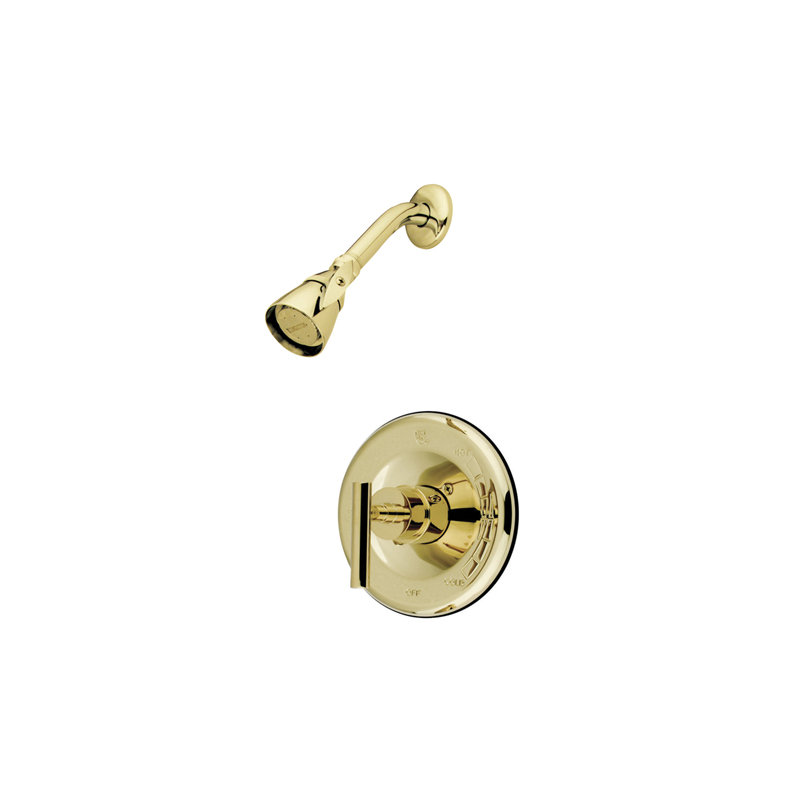 Kingston Brass Manhattan Single-Handle Pressure Balanced Shower Faucet, Polished Brass