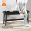 Banc rembourré en faux cuir Malichi