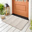 Tapis beige / brun en polypropylène / polyester tissé à la machine Markeith-15505793
