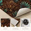 Tapis de cuisine floraux lavables antidérapants Mandala
