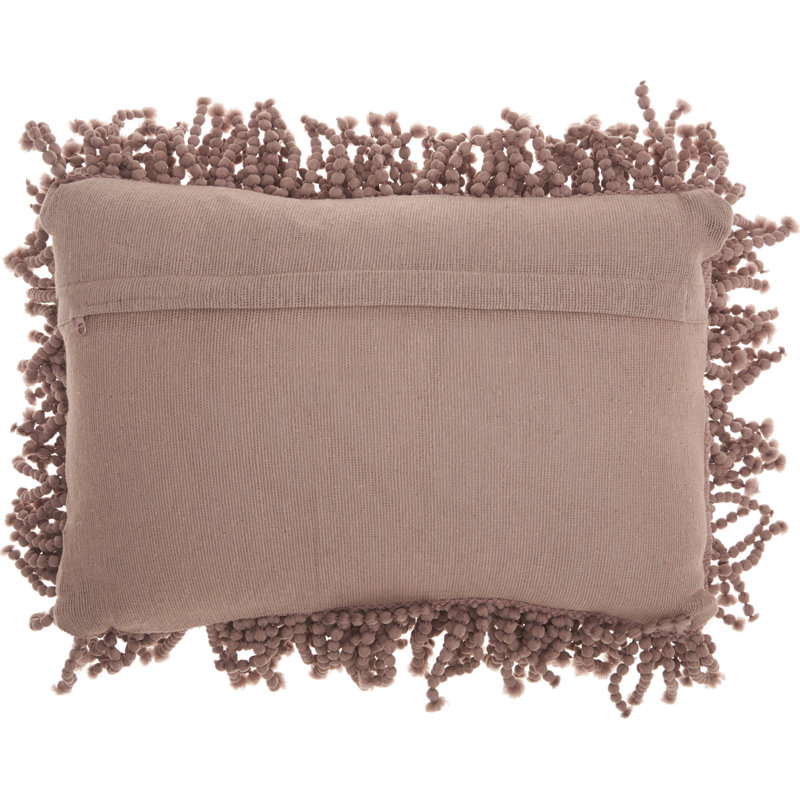 Ruffled Throw Pillow, Lavender