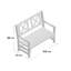 Bradon Solid Wood Pine Outdoor Bench-38390475-38420807
