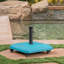  Base carrée pour parasol d'extérieur avec roulettes, support en béton robuste pour la stabilité, -852127290